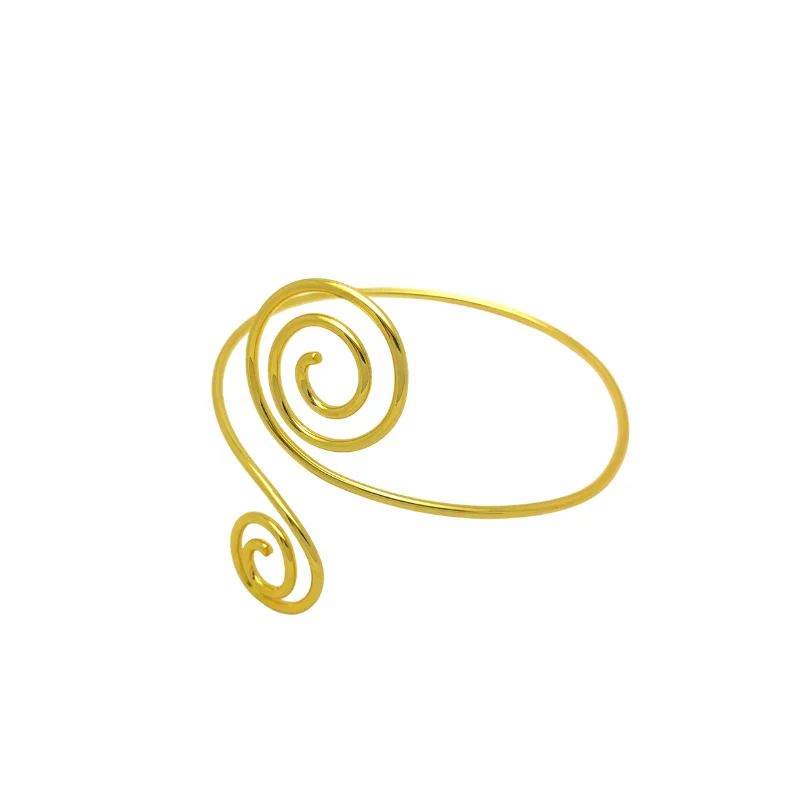 

Eico 2021 Popular Selling Circle Gold Plated Fashion Arm Cuff Bracelet For Women upper arm bracelet