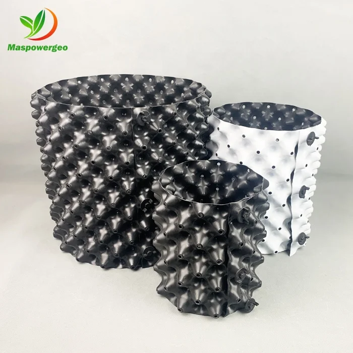 

50 gallon plastic grow pot UV resisting for flower, Black or white