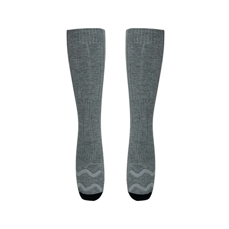 

With 3.7V Battery Heat Thermal Socks With Adapter Heated Skiing Sock Winters Intelligent Thermal Heating Socks