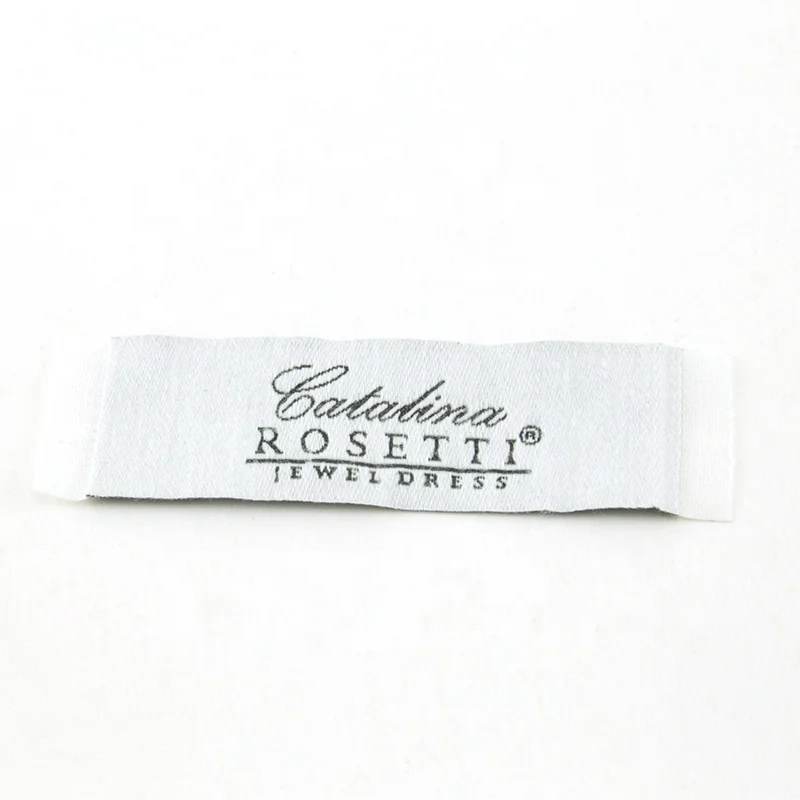 

OEKO-TEX Custom Made Green Logo White Background Private Clothing Garment Woven Label, Follow pantone color chat