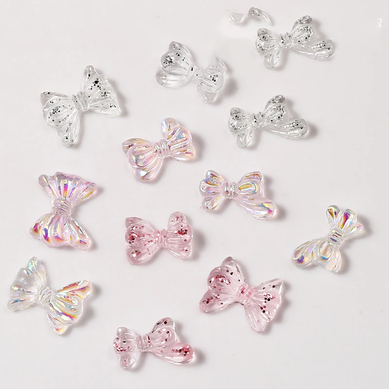 

Paso Sico 26 Colors Candy Colors Resin 3D Manicure Butterfly Bow Nail Art Deigns for DIY Accessories