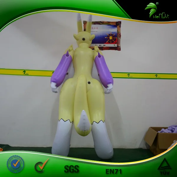 Hongyi Inflatable Renamon Inflatable Sexy Fox Inflatable Big Boobs Anime Girl With Sph Buy