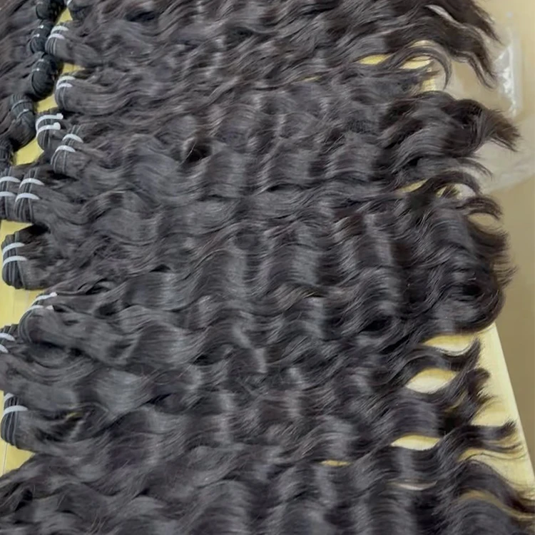 Drop Shipping Vendor Cuticle Aligned Virgin Human Hairraw Unprocessed Single Donor Raw Wavy Hair Bundles