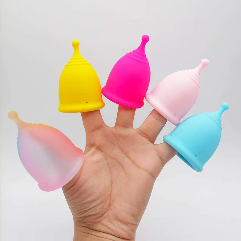 

3 Size Medical Grade Silicone Manstrual Cup Mestrual Cup Menstural Cup, 10 color in stock