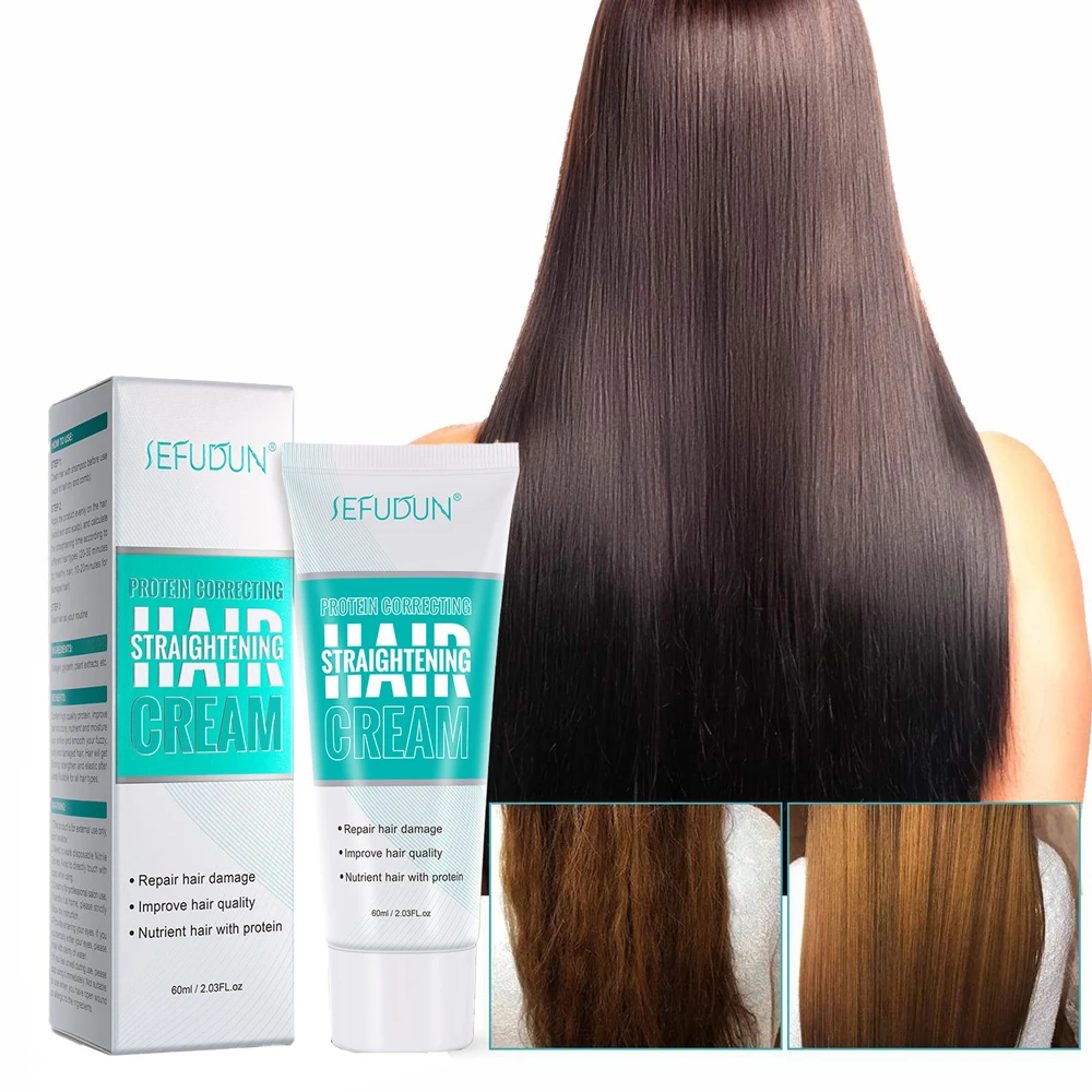 

Wholesale Silk Nourishing Fast Smoothing Collagen Keratin Hair Protein Hair Straightening Cream For All Hair Types