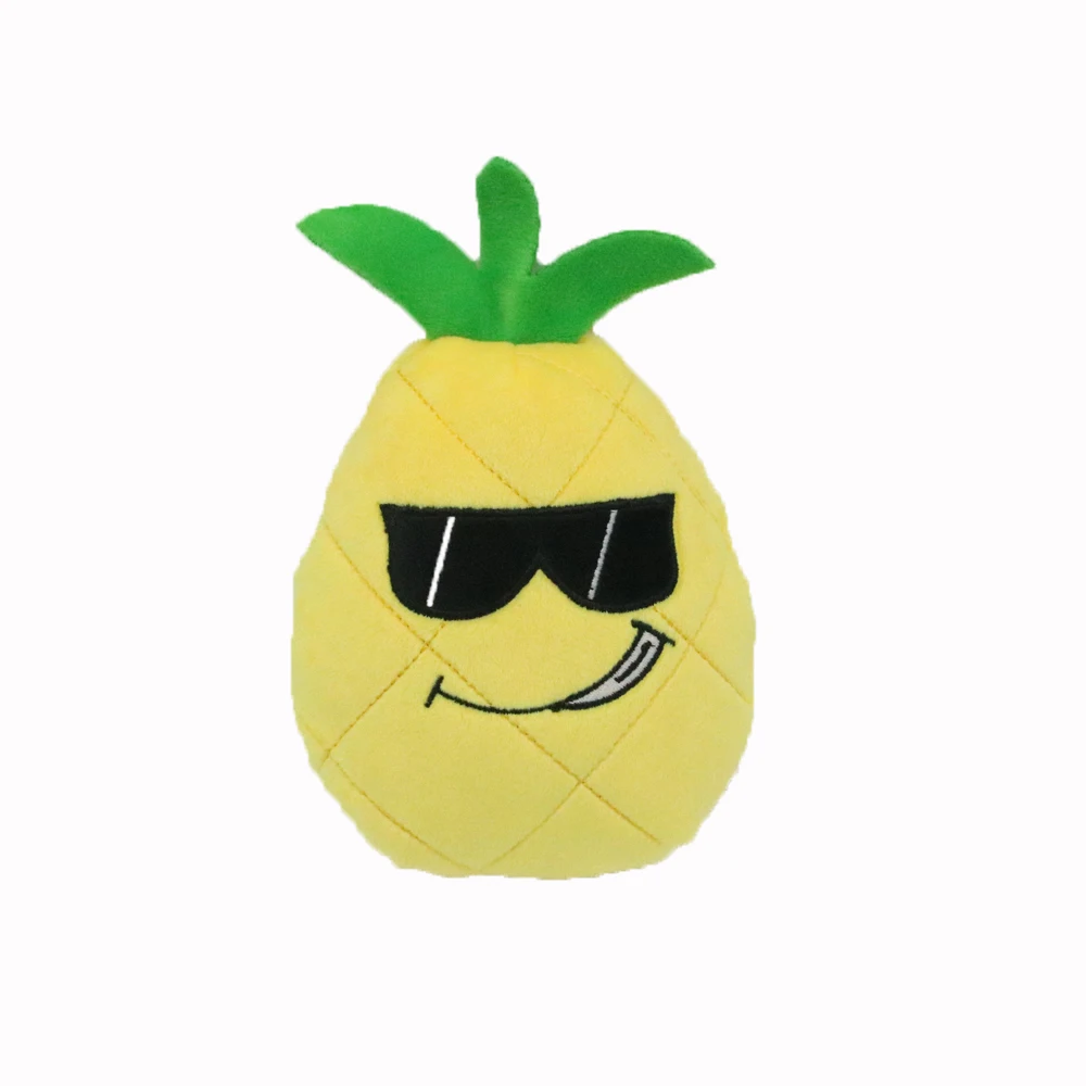 

Plush Chew Toy Pineapple Interactive Fruit Dog Toy, Customized