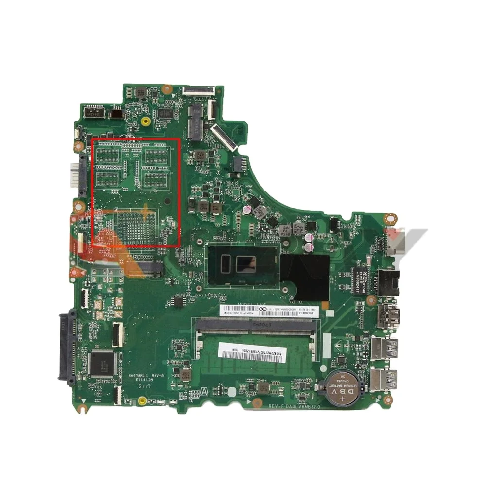 

For Lenovo V310-15ISK V310-15IKB V510-15IKB laptop motherboard Mainboard DA0LV6MB6F0 motherboard CPU 3855U I3 I5 I7 CPU RAM 4GB