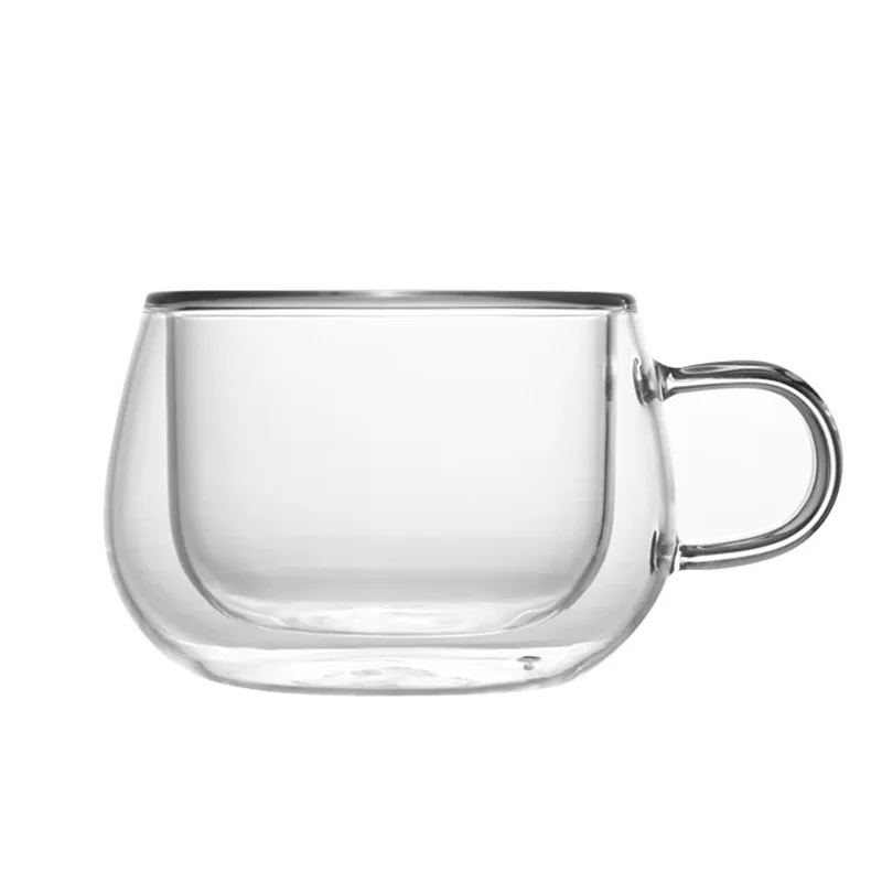 

Wholesale Heat resistant lead free glass cup eco coffee cup, Clear