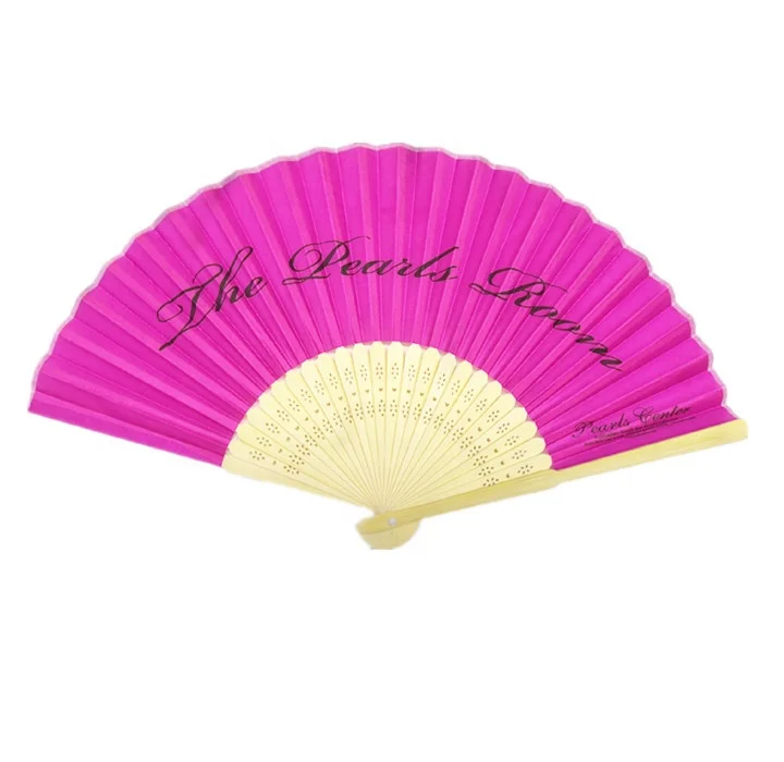 

Europe good quality paper hand fan made of bamboo craft supplies for sale, Black