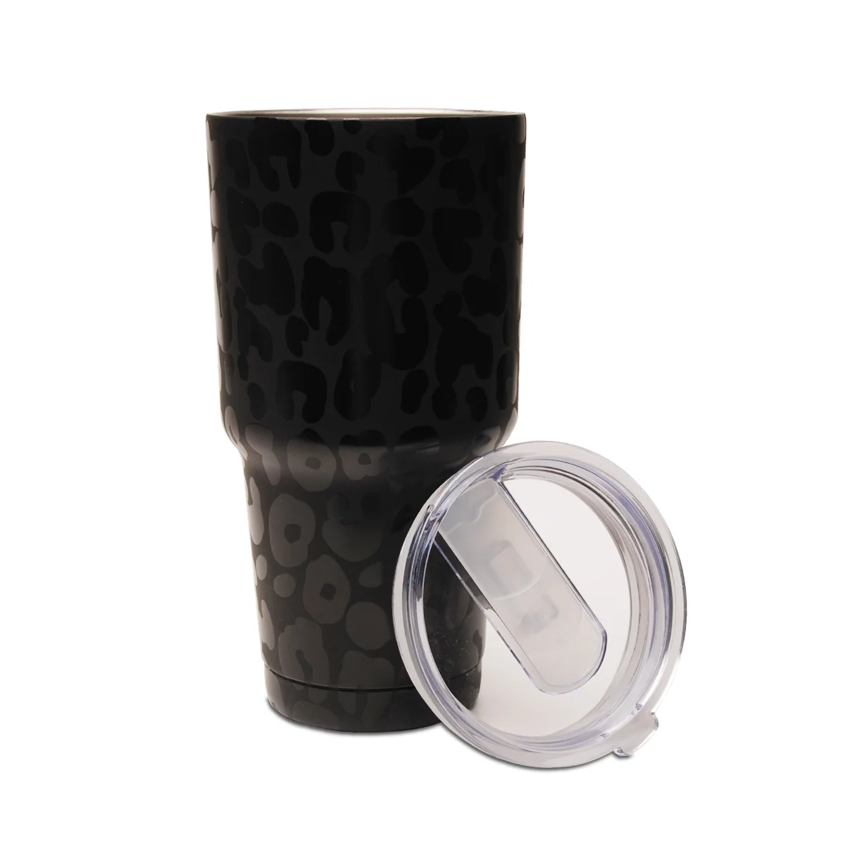 

Amazon Top seller Matte Black Leopard Tumbler 1001175 30oz Stainless Steel Cup Print Leopard Powder Coated Tumbler