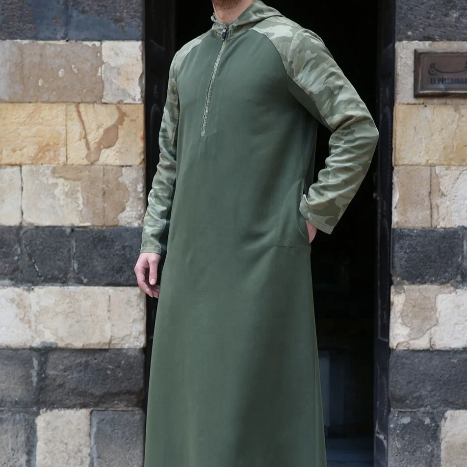 

LSMN011 Muslim Men Clothing Thobe Men Muslim Clothing Robe Islamic Clothing