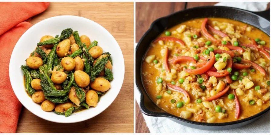 Hearty Korean kimchi stew served with rice and side dishes