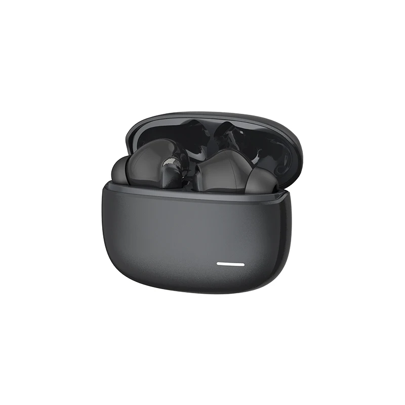 

True Wireless Earbuds with 4 Mics BT Earbuds HiFi Stereo Headphones ANC Noise Cancelling for Clear Calls Waterproof Black