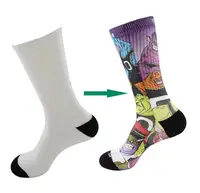 

Polyester mens white wholesale sublimation blank socks cotton