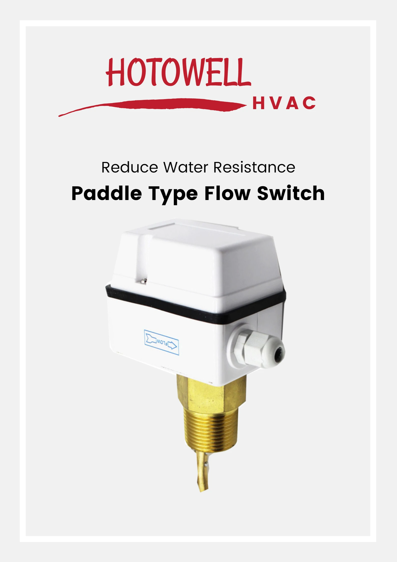 Electrical Paddle Water Flow Switch Heater Water Brass Plastic Flow