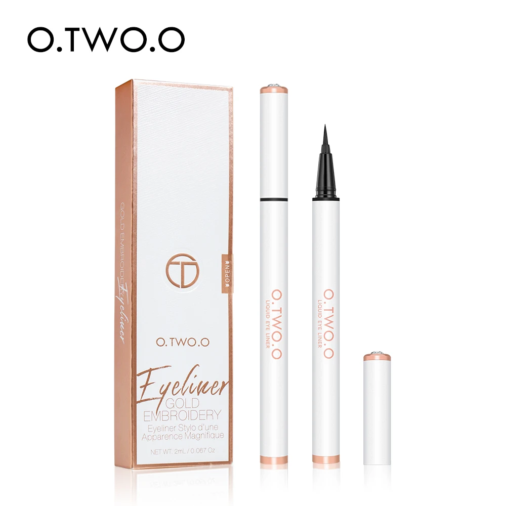 

O.TWO.O New Design High Quality Luxury Quick Dry Diamond Eyeliner Pen Waterproof Long Lasting Eyeliner, Black