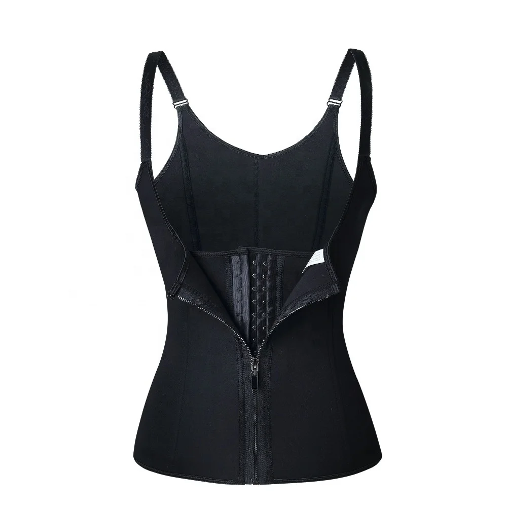 

Neoprene Sauna Sweat Vest Waist Trainer Cincher Women Body Slimming Trimmer Corset Workout Thermo Tank Top Corset Vest, As shown in the figure