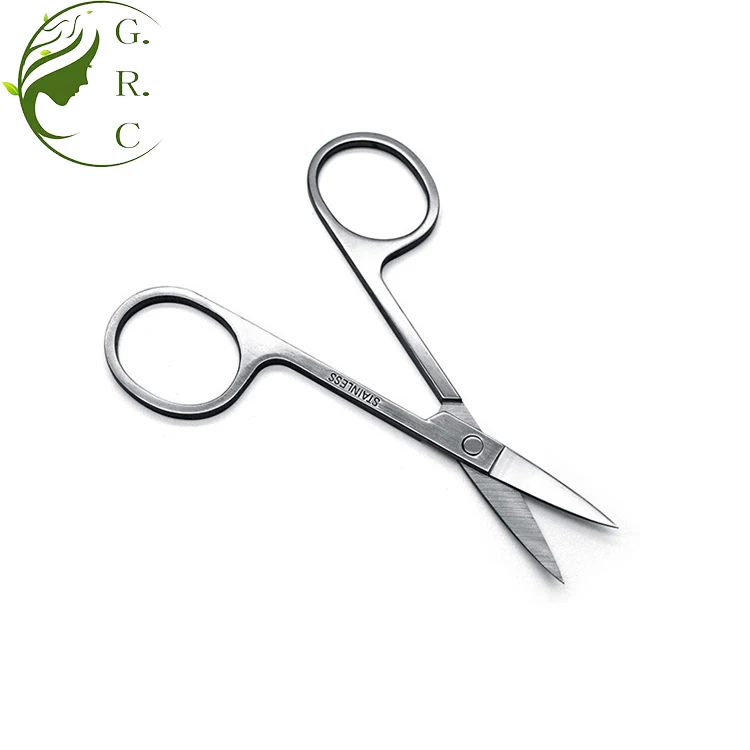 Custom Logo Stainless Steel Professional Beauty Eyebrow Scissors