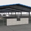 Good design prefabricated agricultural steel structure sandwich panel cattle dairy building shed