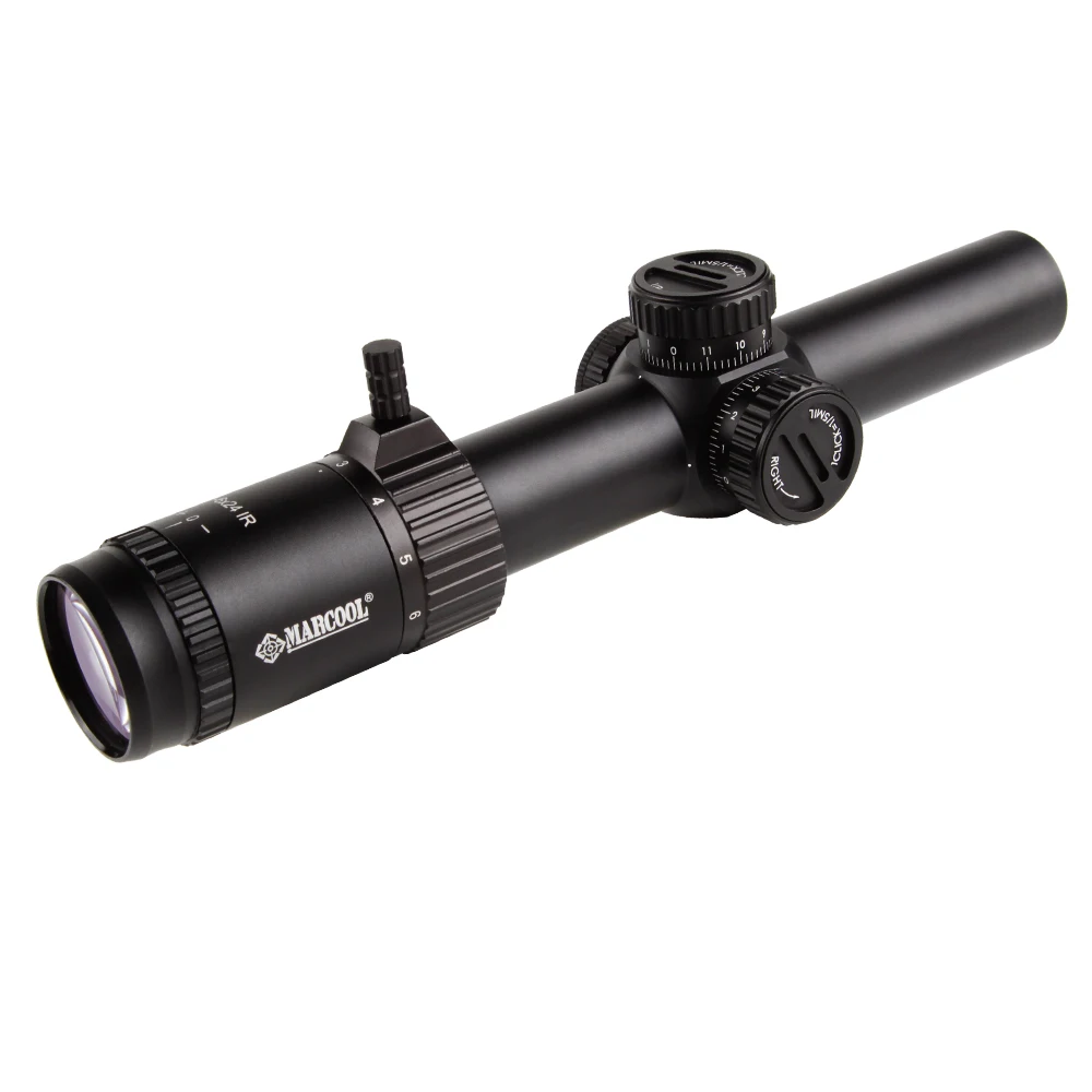 

Marcool New Design Riflescope, Tactical 1-6x24 Red Illumination 1/5mil Rifle Scopes