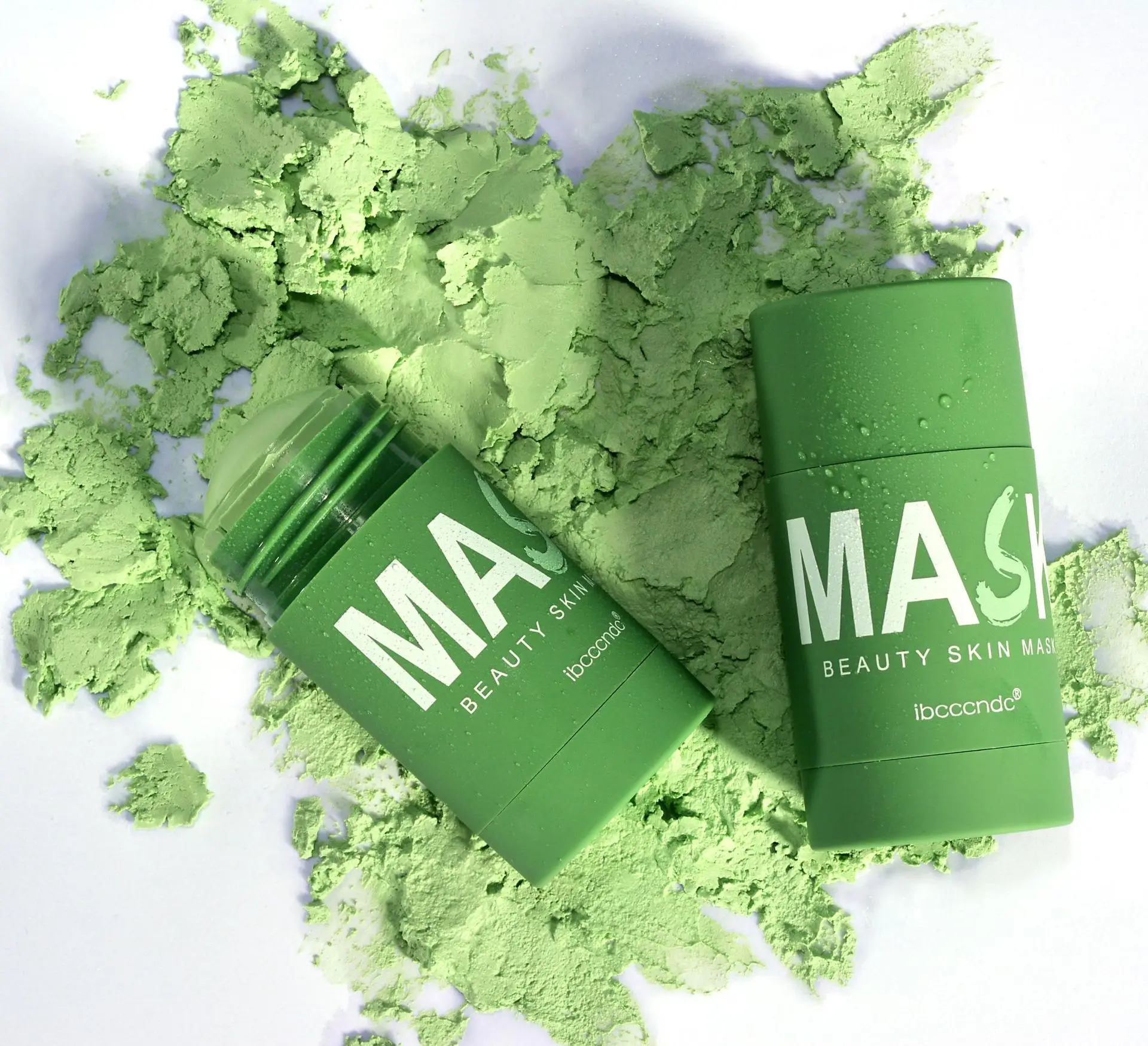 

Clay mask stick on face new green mud pink facial self sticking masks matcha white tea cream clean face mask