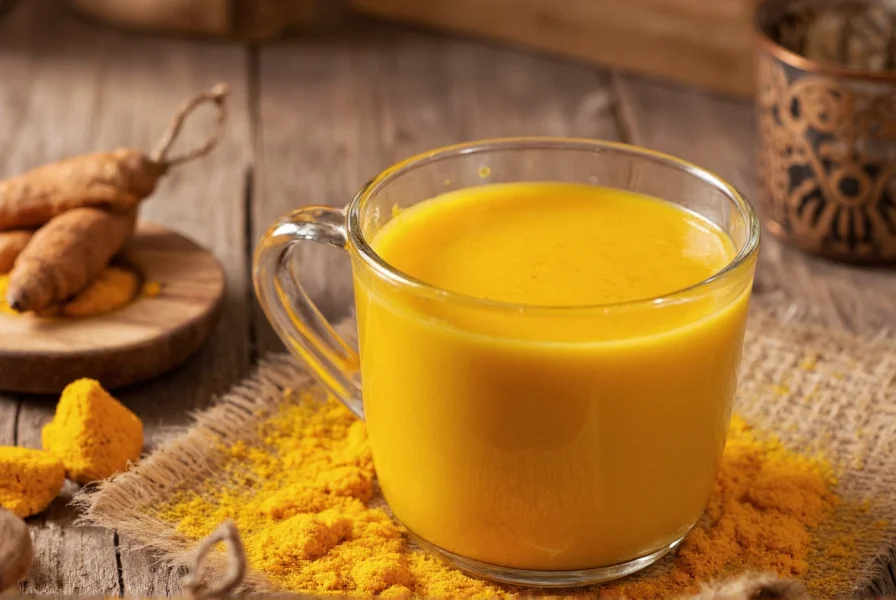 Turmeric root, coffee beans, and spices arranged for making turmeric coffee