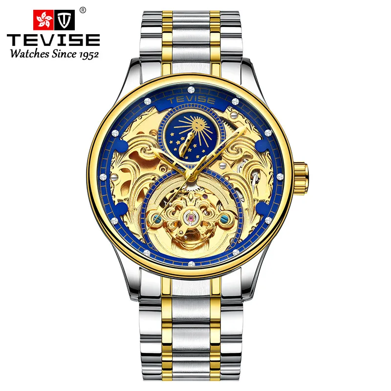 

Factory wholesale watches elegance watch automatic men skeleton watch relojes de china, Optional