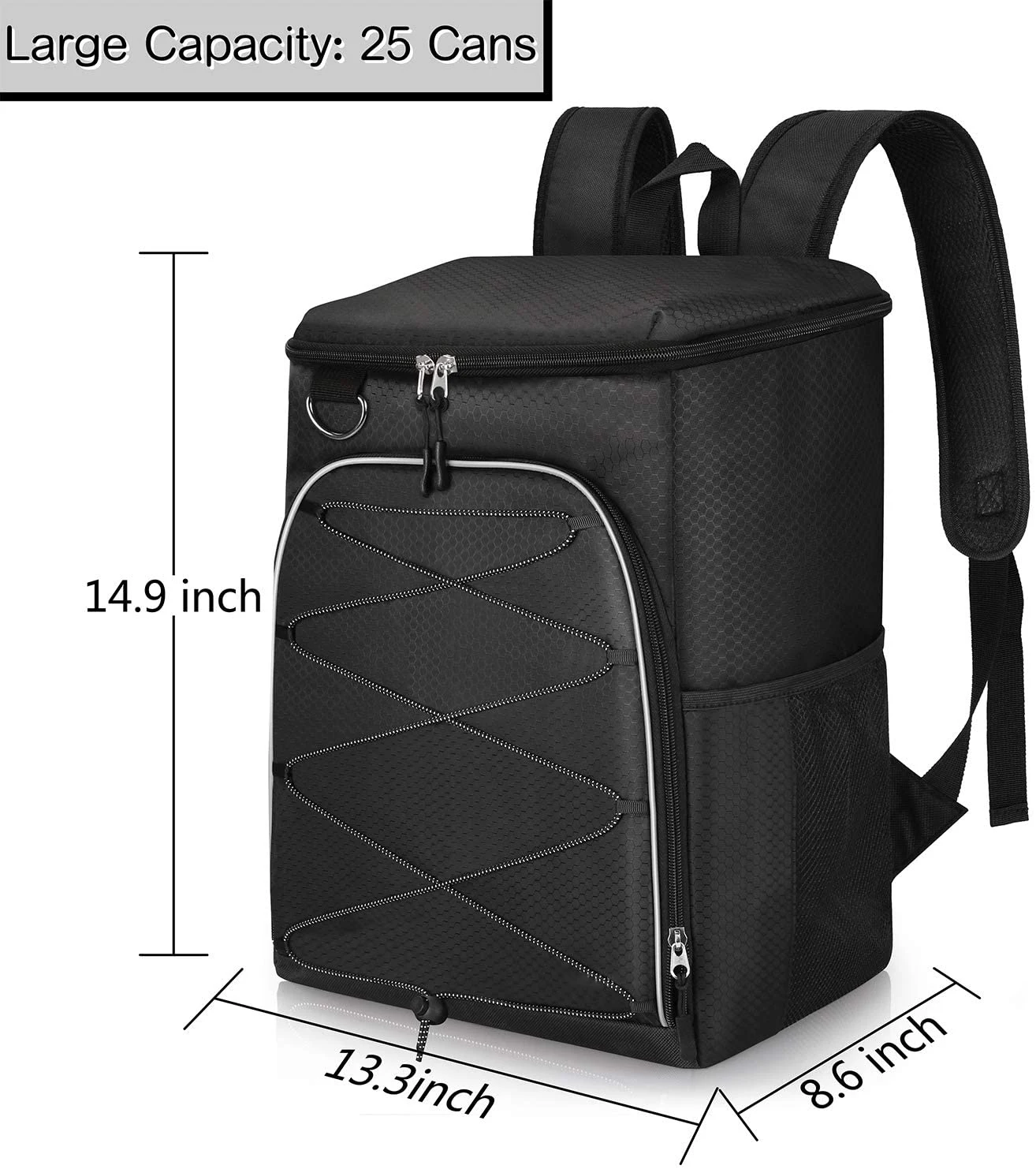 Wholesale Insulated Food Delivery Cooler Backpack Custom Large Capacity Picnic Cooler Backpack
