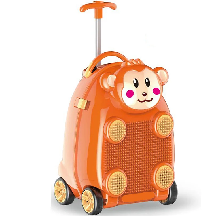 

PP material plastic carrying case rc singing toy suitcast 2.4G car toys Luggage case with microphone