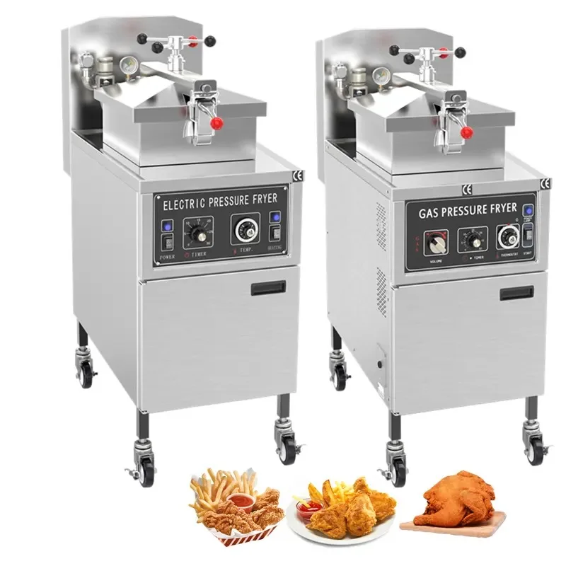

Single Tank Fried Chicken French Fries Commercial Gas Deep Fryer Machine