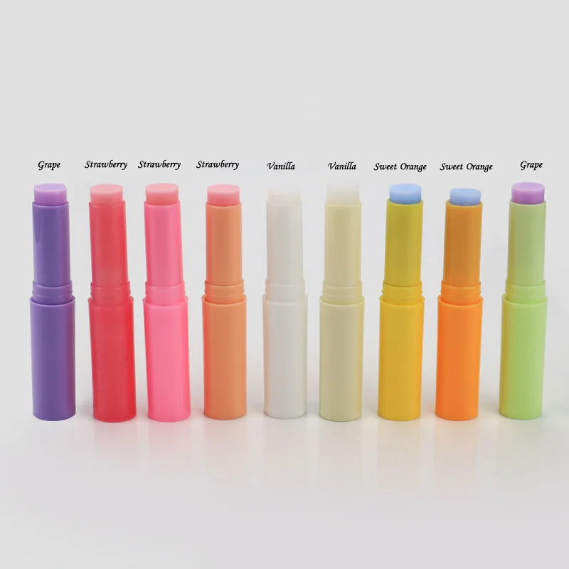 

New Arrival Lipstick Tubes Fruit Flavour Lip Balm Tubes Kids Lip Balm Stick Moisturizing And Anti-Drying Lipstick