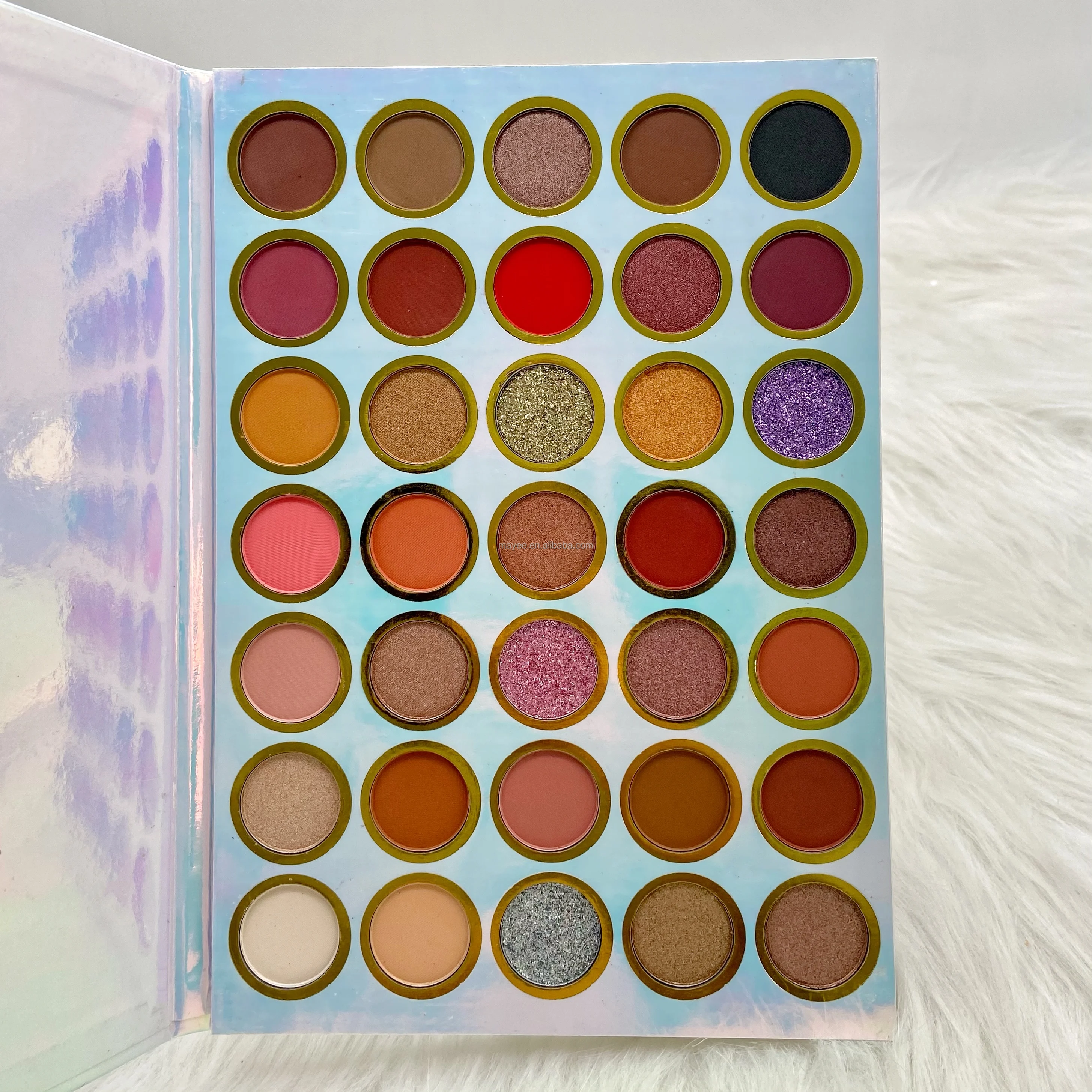 

BIG bright neon eyeshadow book make your own brand eyeshadow palette