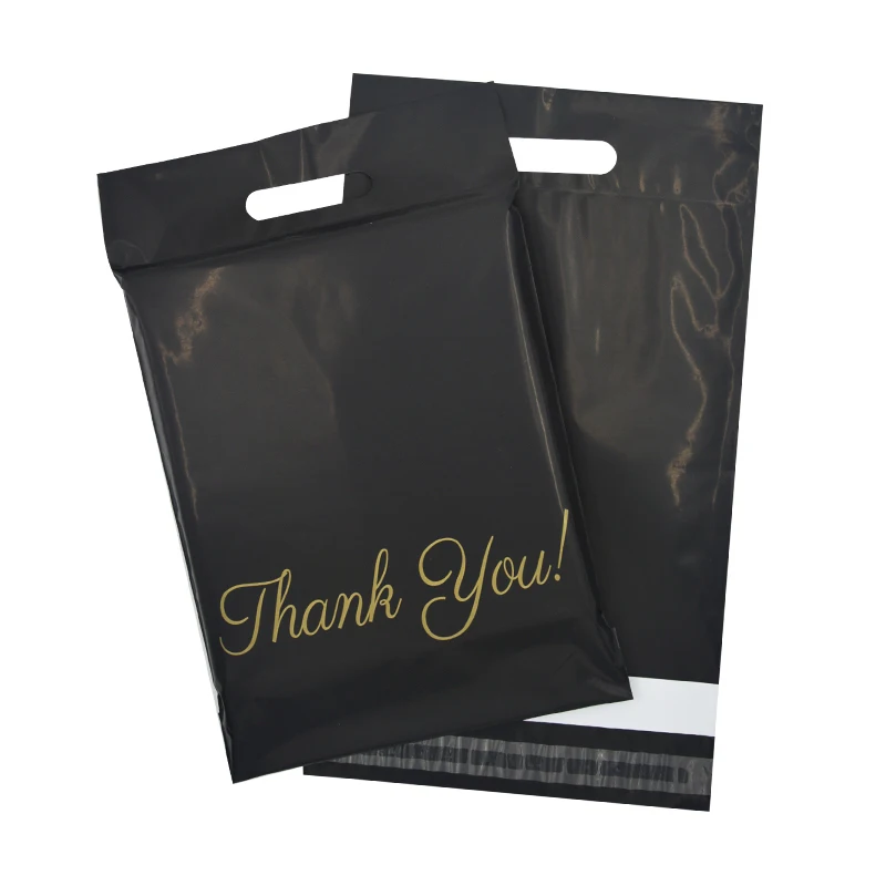 

handbag satchel mailing bubble mailer 50pcs black tote bag with golden logo mail bags