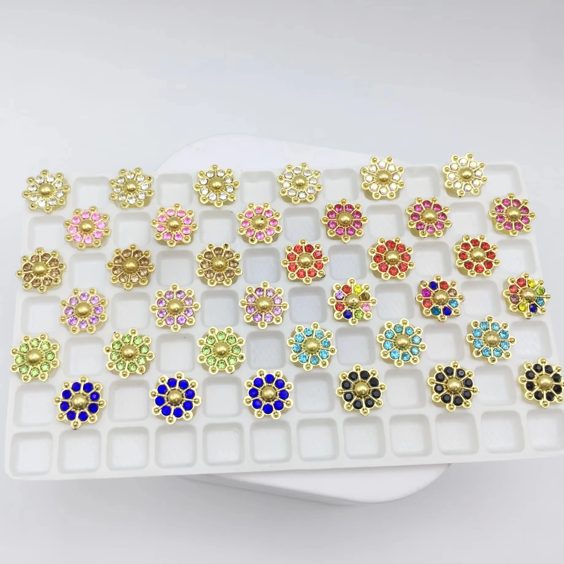 SINRONG DIY Jewelry Accessories Snowflake Shaped Plastic Flower Star Rhinestones Printing & Gluing Machine