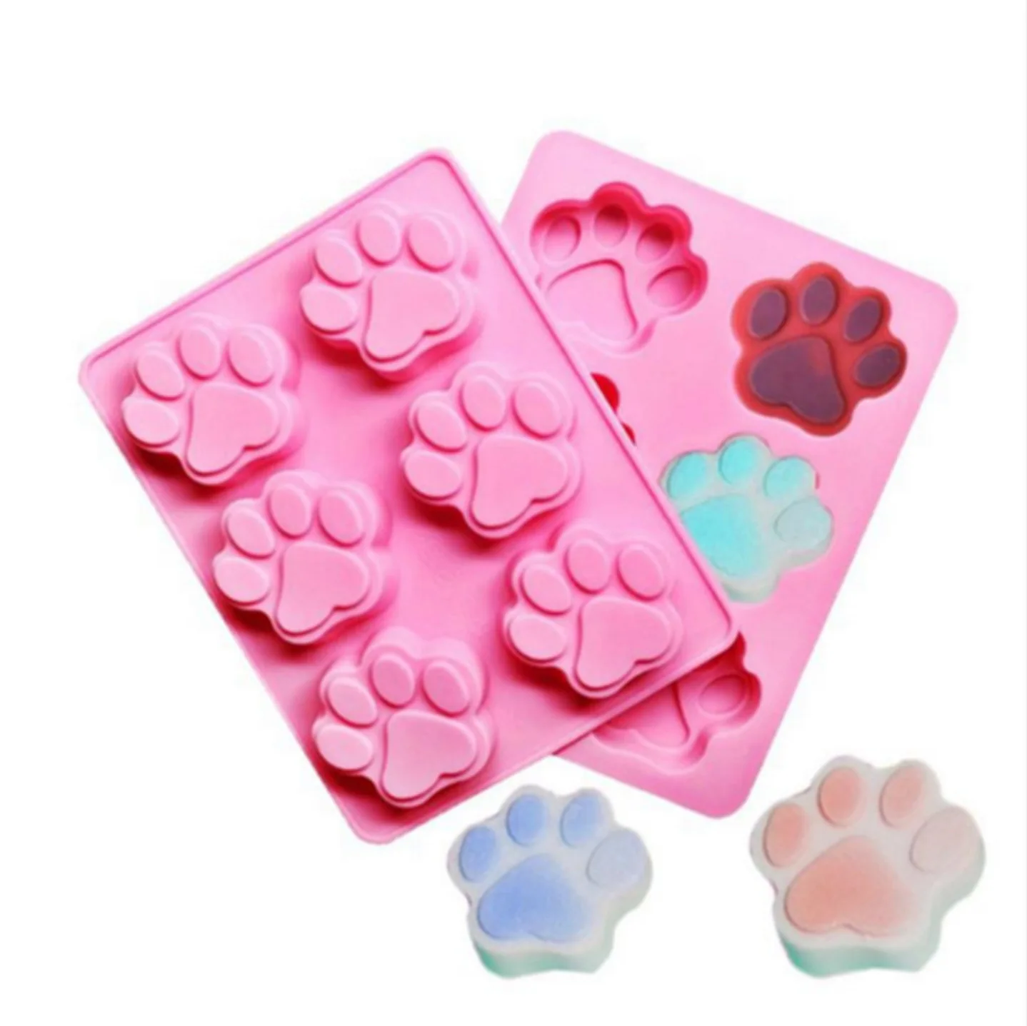Baking And Freezing Molds Dog Paw Print Silicone Mold Buy Dog Paw