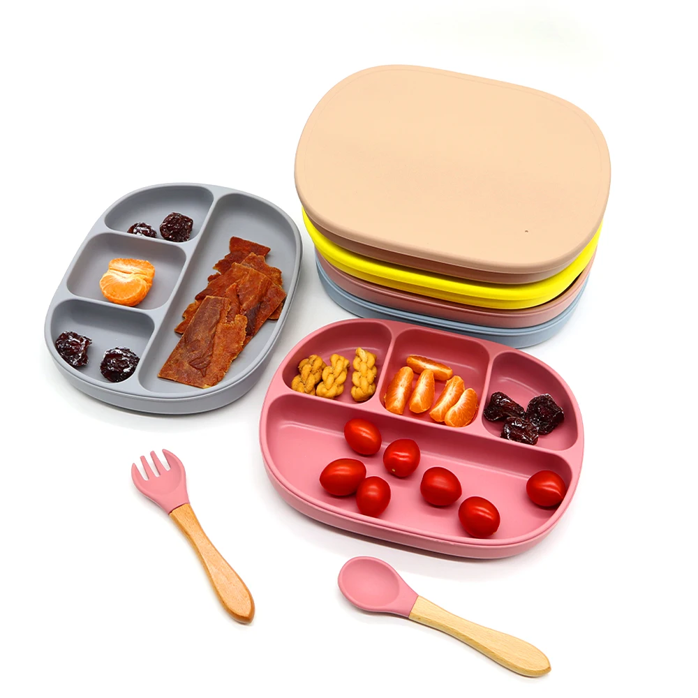 

2021 Factory Supply Approved BPA Free Food Grade Baby Silicone Plate