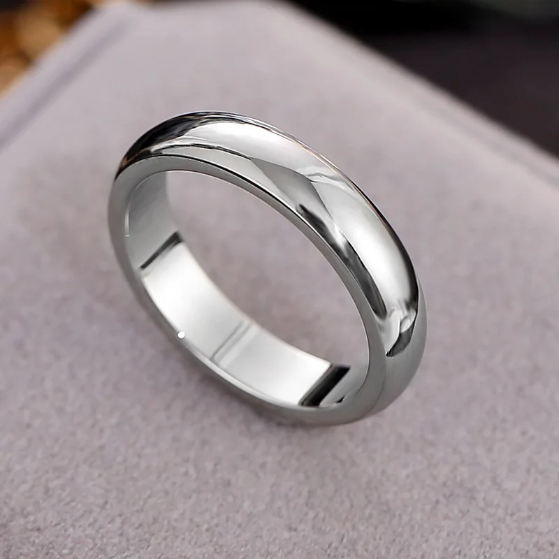 

Men Fashion design stainless steel ring white gold plated polish