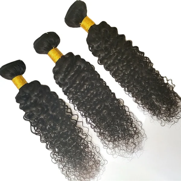 

Factory Prices of human hair in ghana cheap Jerry Curly hair bundles, Natural colors
