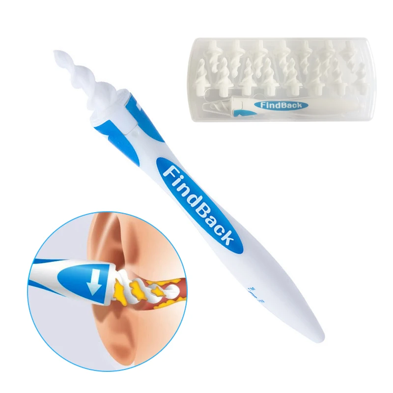 

2021 new trending high quality ears remover ear wax removal rotating earpick, Pink,green