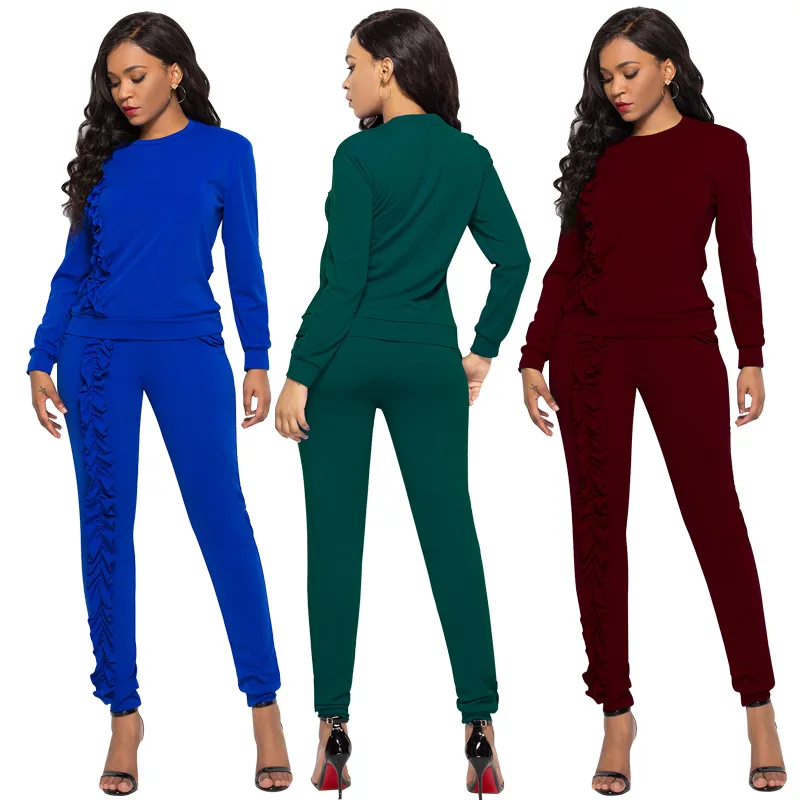 

The new autumn/winter women's long-sleeved casual sport pants suit is a two-piece set, Picture