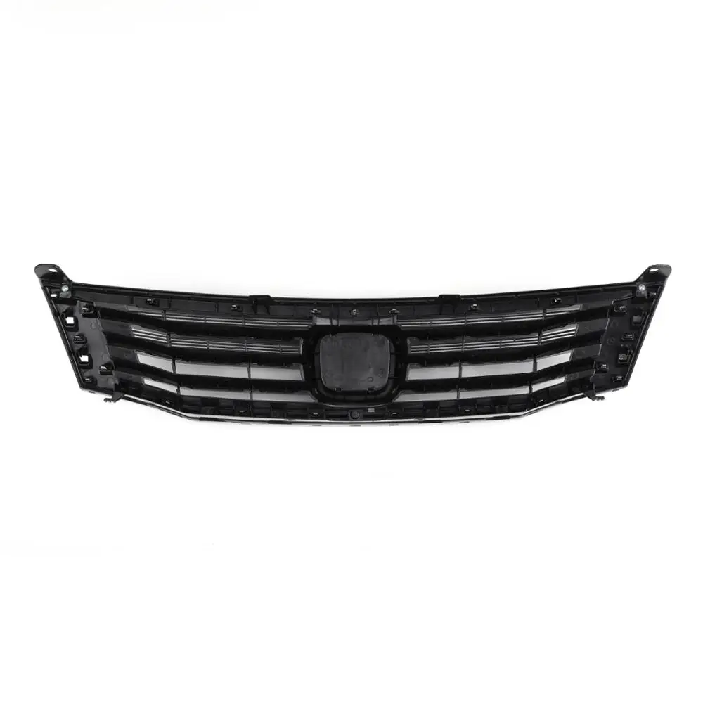 

Areyourshop Front Grille Primed Black With Chrome Molding Trim for Honda Accord 2008 09 2010, 100001968