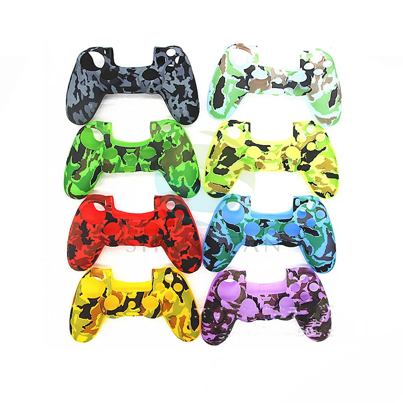 

For PS4 Controller Camo Silicone Skin Case Gel Cover Grip For Ps4 Handle Cover Camouflage Silicone Protective Cover, Optional