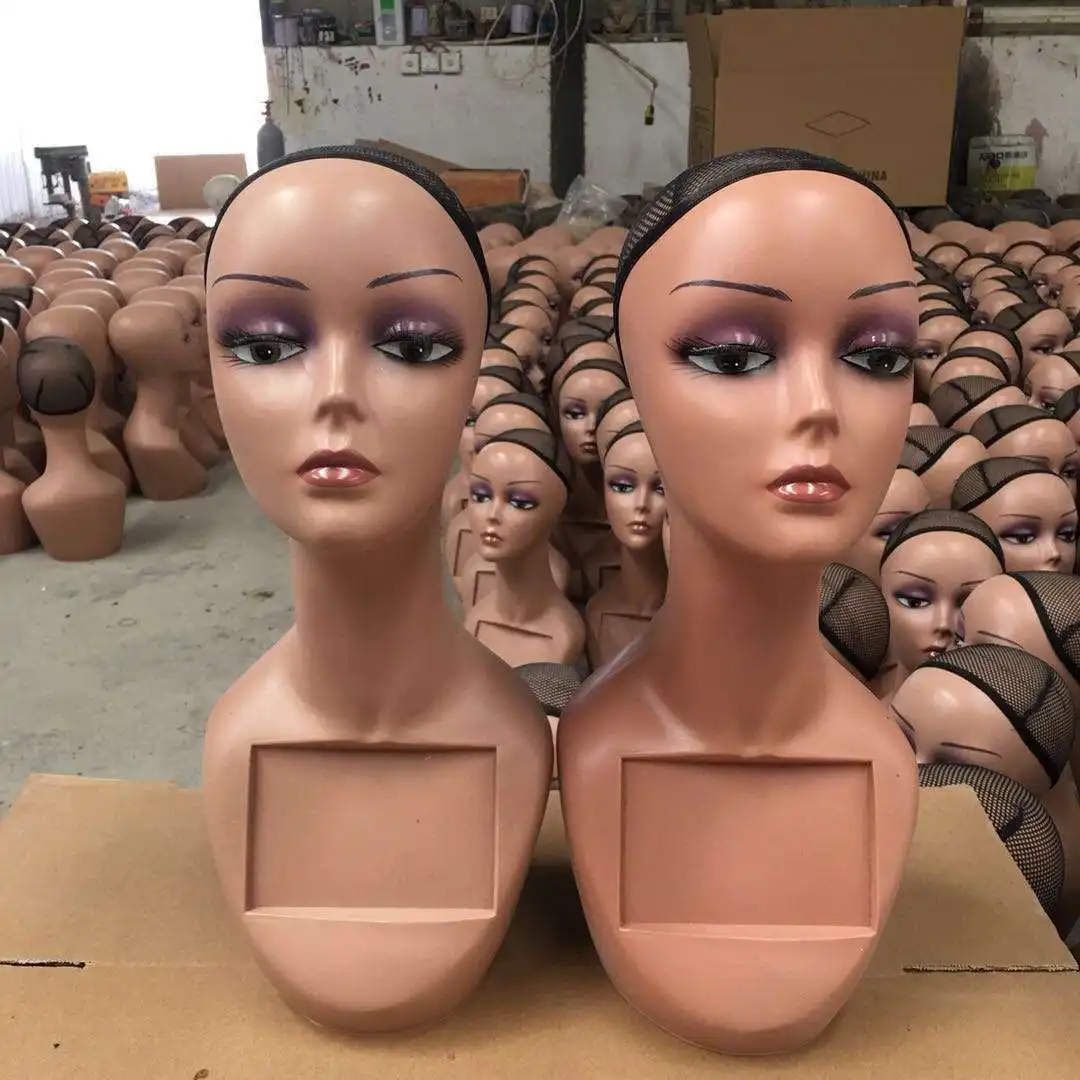 

Plastic With Shoulders Female Professional Cosmetology Mannequin Head