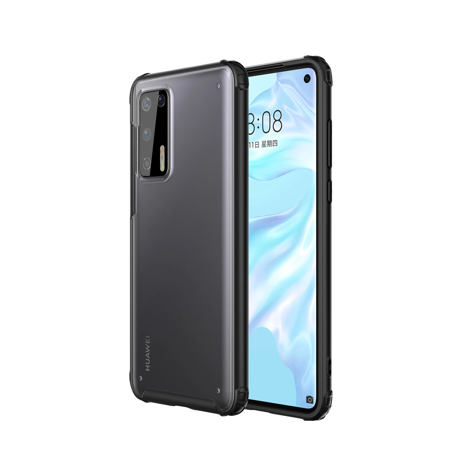 

Shock proof Matte Mobile Cover Pc Tpu Hard Phone Case For Huawei P40