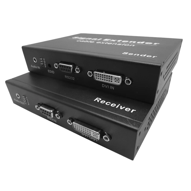 
FVO 3DAS Long Range DVI And Audio Signal Transmission RS232 Control Uncompressed 10km 1080P DVI Fiber Extender 