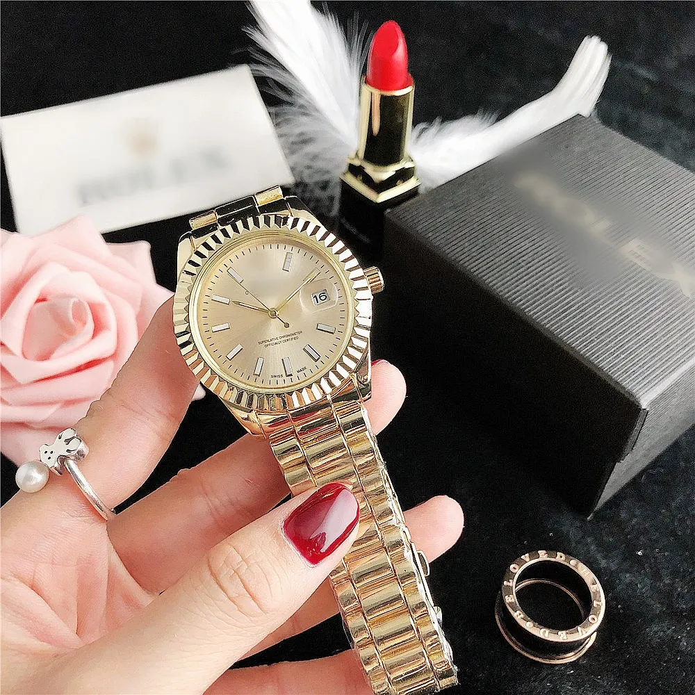 

brand your own watches analog watch men date alloy rose gold wristwatch dropshipping wristwatches for women