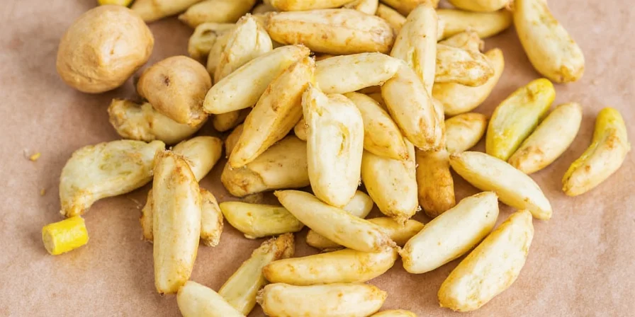 Thai market vendor selling fresh ginger roots