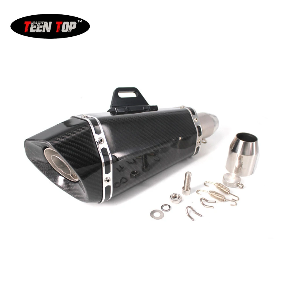 

China Teen Top Performance Cone motorcycle carbon fiber exhaust muffler for BMW F650GS F700GS F800GS GSX-R 650 750 Escape Moto