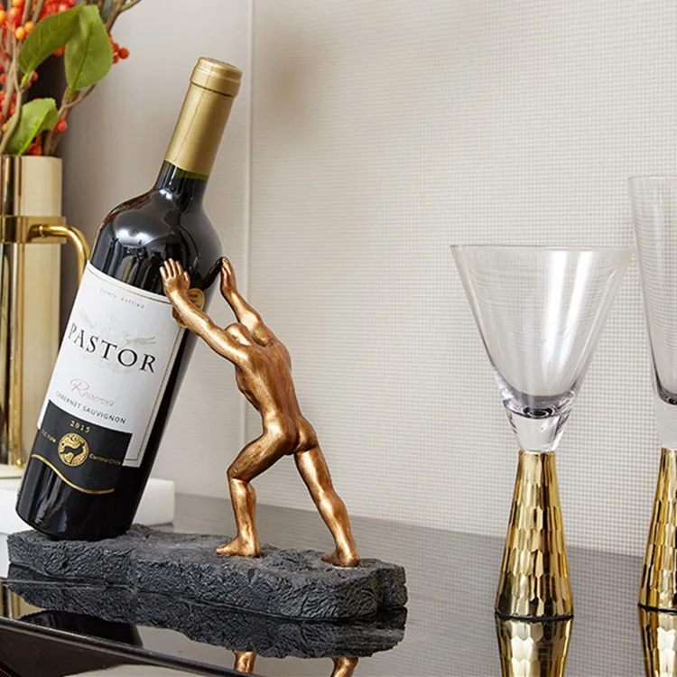 

1PCS Decorative Wine Bottle Holders And Home Wine Holder Rack