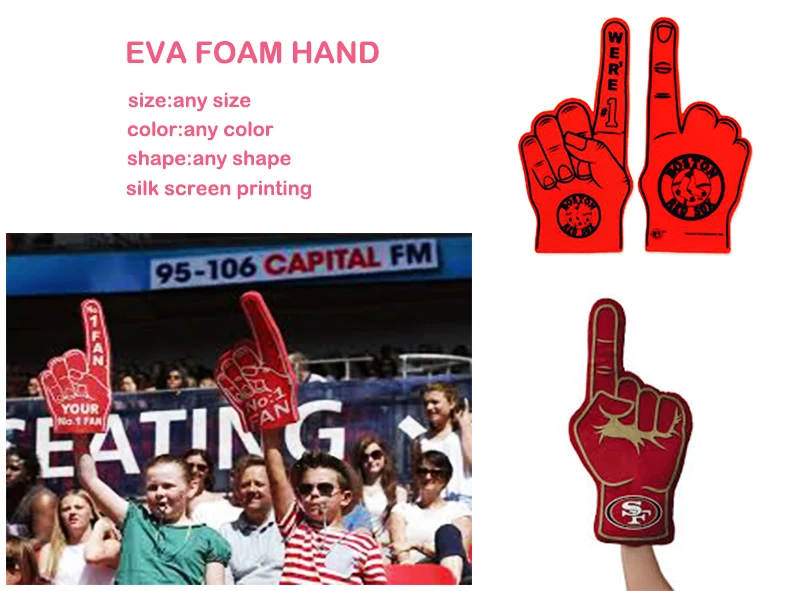 custom eva foam hand